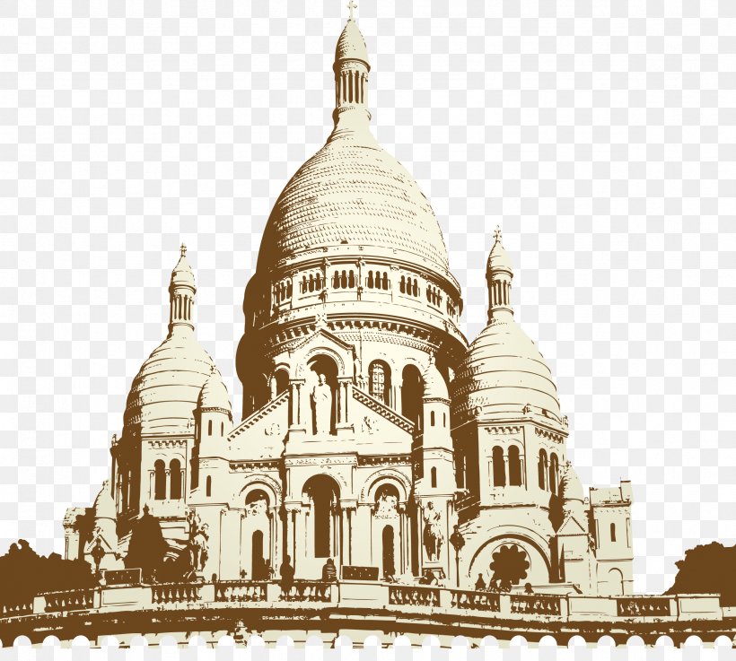 Paris Postage Stamp Postmark Postcard, PNG, 2362x2123px, Paris, Basilica, Building, Byzantine Architecture, Cathedral Download Free