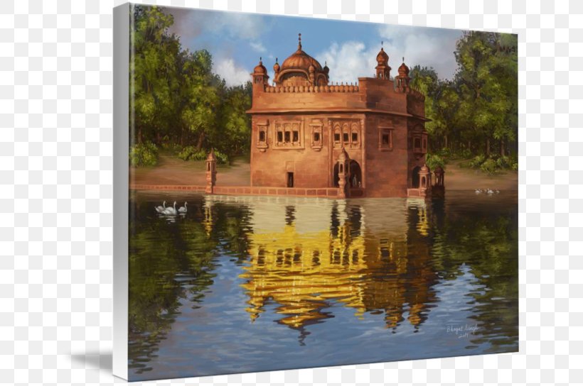 Golden Temple Dasam Granth Painting Sikhism, PNG, 650x544px, Golden Temple, Banda Singh Bahadur, Building, Castle, Dasam Granth Download Free