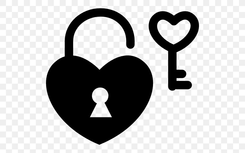 Key Lock, PNG, 512x512px, Key, Area, Black And White, Body Jewelry, Heart Download Free
