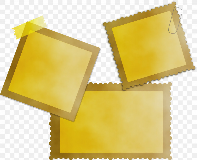 Rectangle M Yellow Rectangle, PNG, 3000x2448px, Polaroid Photo Frame, Paint, Photo Frame, Rectangle, Rectangle M Download Free