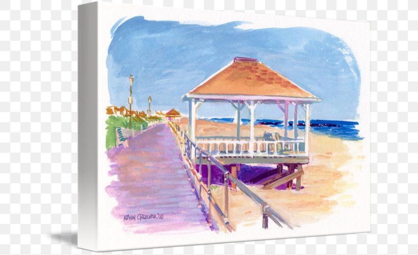 Spring Lake Watercolor Painting Gallery Wrap Canvas, PNG, 650x501px, Spring Lake, Art, Artwork, Canvas, Gallery Wrap Download Free