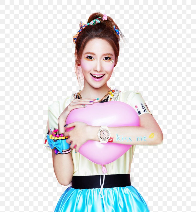 Im Yoon-ah Girls' Generation South Korea, PNG, 590x885px, Watercolor, Cartoon, Flower, Frame, Heart Download Free