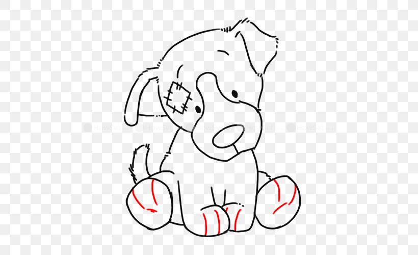 Puppy Dog Cat Line Art Drawing, PNG, 500x500px, Watercolor, Cartoon, Flower, Frame, Heart Download Free