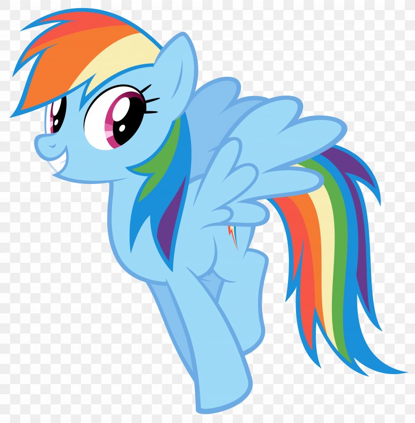 Rainbow Dash Pony Rarity Twilight Sparkle Pinkie Pie, PNG, 7752x7915px, Rainbow Dash, Applejack, Art, Cartoon, Fictional Character Download Free