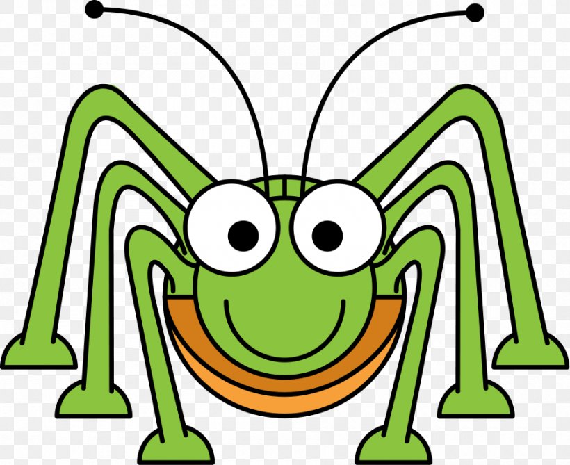 Cartoon Grasshopper Clip Art, PNG, 900x735px, Insect, Amphibian, Animation, Area, Artwork Download Free