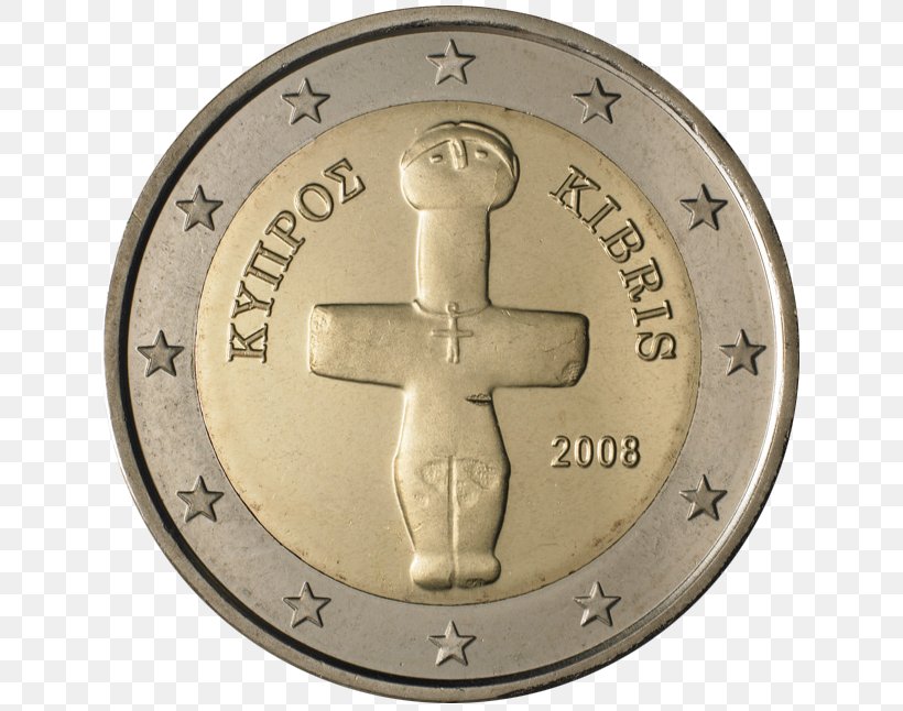 Cypriot Euro Coins 2 Euro Coin, PNG, 638x646px, 1 Euro Coin, 2 Euro Coin, Coin, Country, Currency Download Free