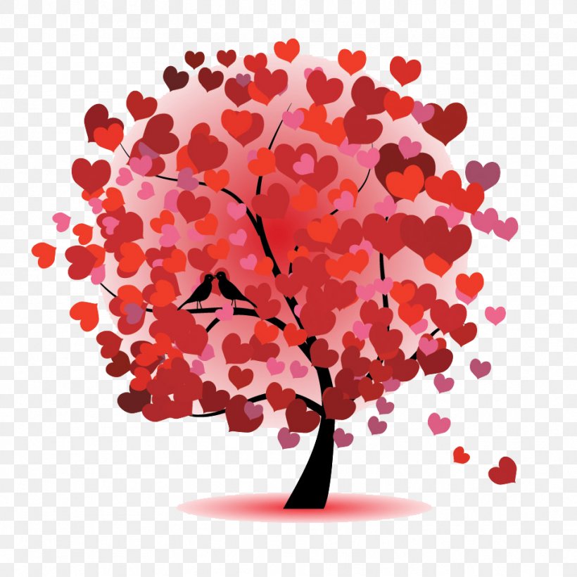 Heart-shaped Tree, PNG, 959x959px, Love, Branch, Floral Design, Friendship, Heart Download Free