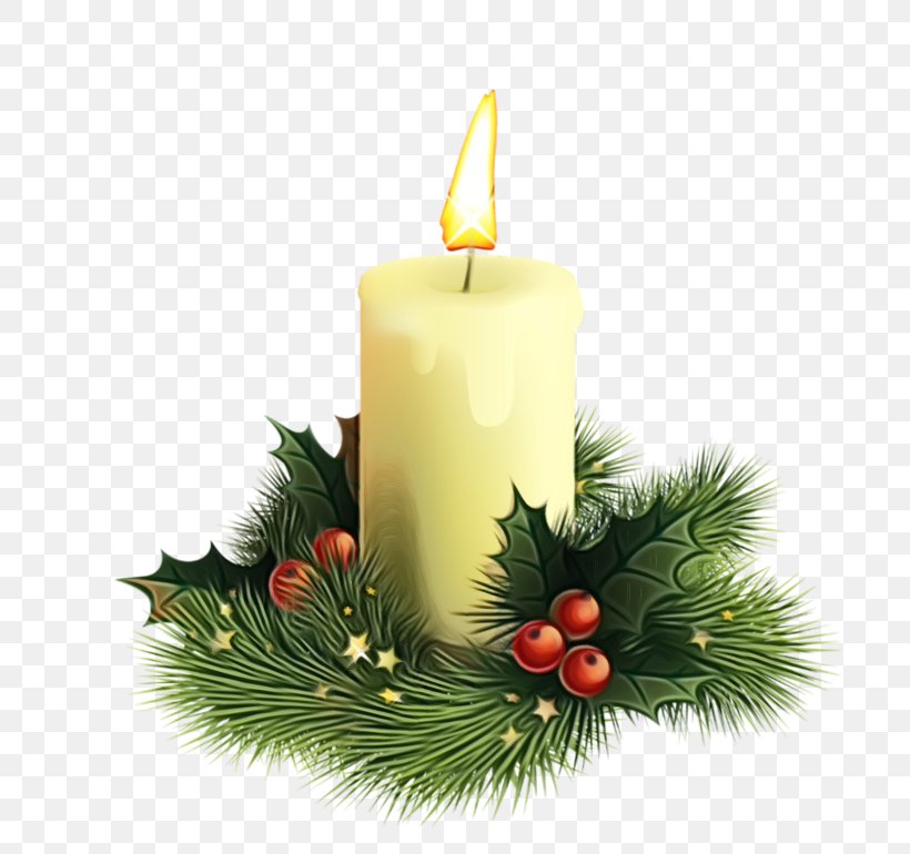 Holly, PNG, 800x770px, Watercolor, Branch, Candle, Candle Holder, Fir Download Free