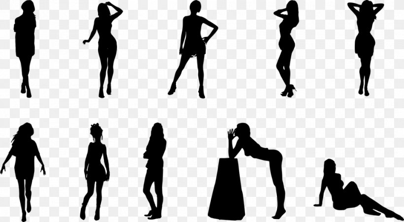 Silhouette Photography Person Woman, PNG, 960x529px, Silhouette, Adult, Arm, Black And White, Exposure Download Free