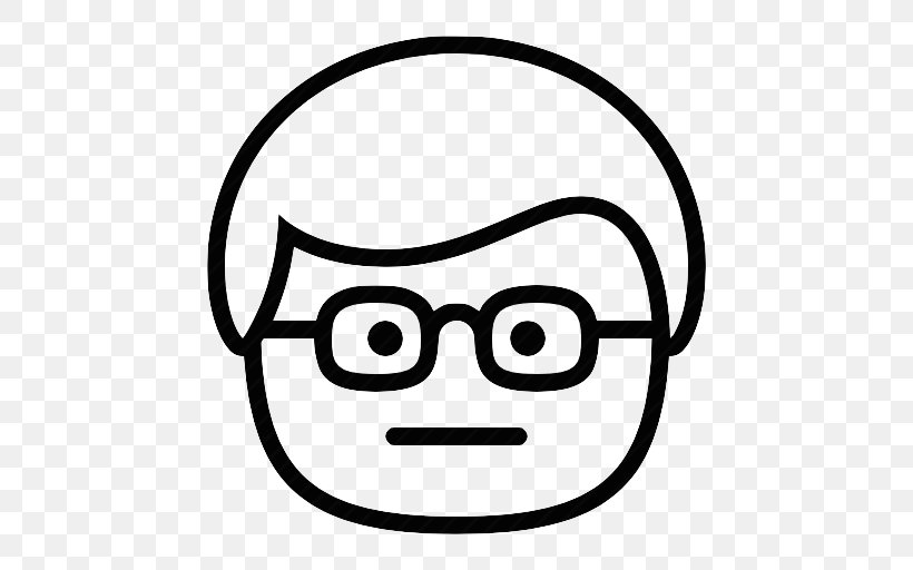 Smiley Emoticon Geek Nerd Technology, PNG, 512x512px, Smiley, Area, Black And White, Doubt, Emoticon Download Free