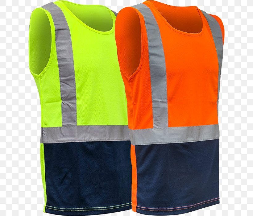 T-shirt Gilets High-visibility Clothing Sleeveless Shirt Retroreflective Sheeting, PNG, 700x700px, Tshirt, Active Tank, Clothing, Electric Blue, Gilets Download Free