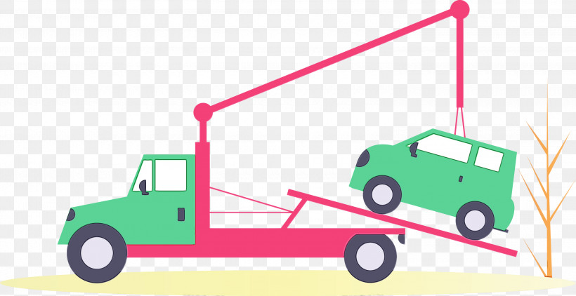 Transport Vehicle Line Pink Commercial Vehicle, PNG, 3000x1545px, Watercolor, Car, Commercial Vehicle, Line, Paint Download Free