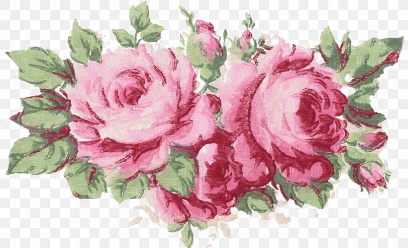 Rose Pink Drawing Garland Clip Art, PNG, 1039x634px, Rose, Artificial Flower, Cut Flowers, Decoupage, Drawing Download Free