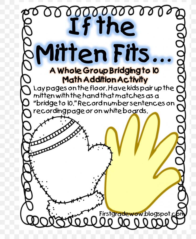 The Mitten First Grade School Mathematics Fourth Grade, PNG, 1289x1572px, Mitten, Addition, Area, Art, Book Download Free