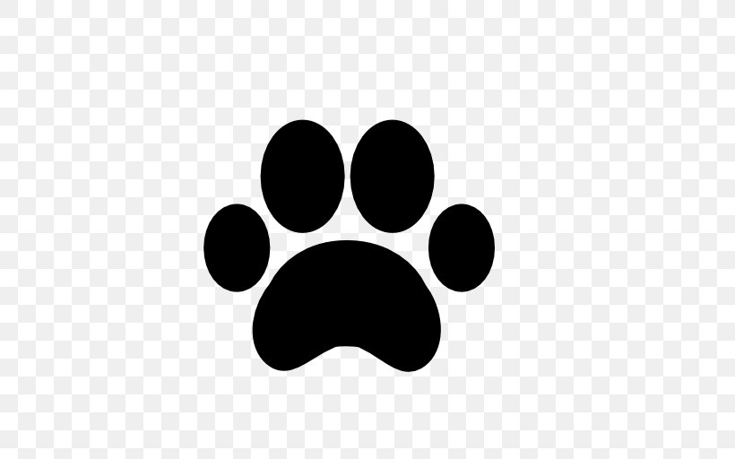 Dog Paw Footprint, PNG, 512x512px, Dog, Animal Track, Black, Black And White, Depositphotos Download Free