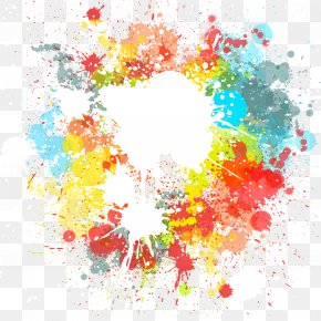 Happy Holi - Paint Color Ink PNG