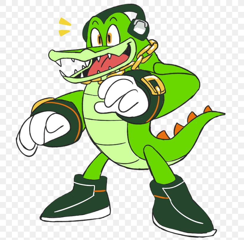 Sonic Mania Vector The Crocodile Tails Tree Frog, PNG, 739x808px, Sonic Mania, Amphibian, Artwork, Cartoon, Character Download Free