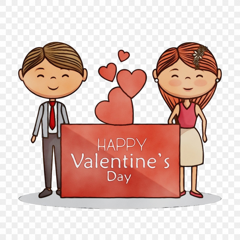 Cartoon Sharing Love, PNG, 1000x1000px,  Download Free