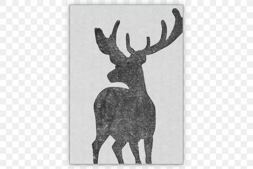 Reindeer Linocut Christmas Card, PNG, 635x550px, Deer, Animal, Antler, Art, Artist Download Free