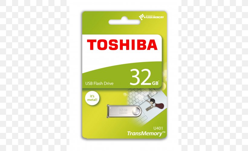 USB Flash Drives Toshiba TransMemory U401 USB Stick Silver THN-U401S USB 2.0 USB 3.0, PNG, 500x500px, Usb Flash Drives, Brand, Computer, Computer Data Storage, Electronics Download Free