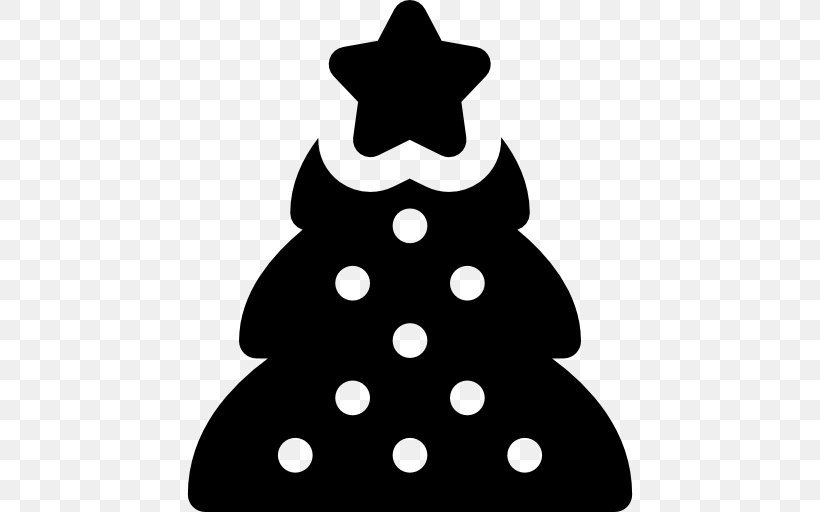 Christmas Tree Spruce Christmas Ornament Fir Clip Art, PNG, 512x512px, Christmas Tree, Black And White, Christmas, Christmas Decoration, Christmas Ornament Download Free
