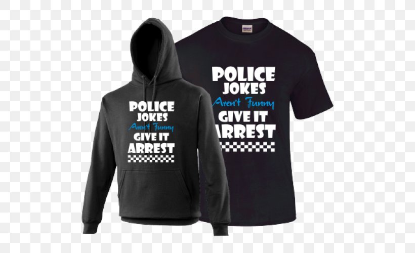 Hoodie T-shirt Police Bluza, PNG, 500x500px, Hoodie, Active Shirt, Arrest, Bluza, Brand Download Free