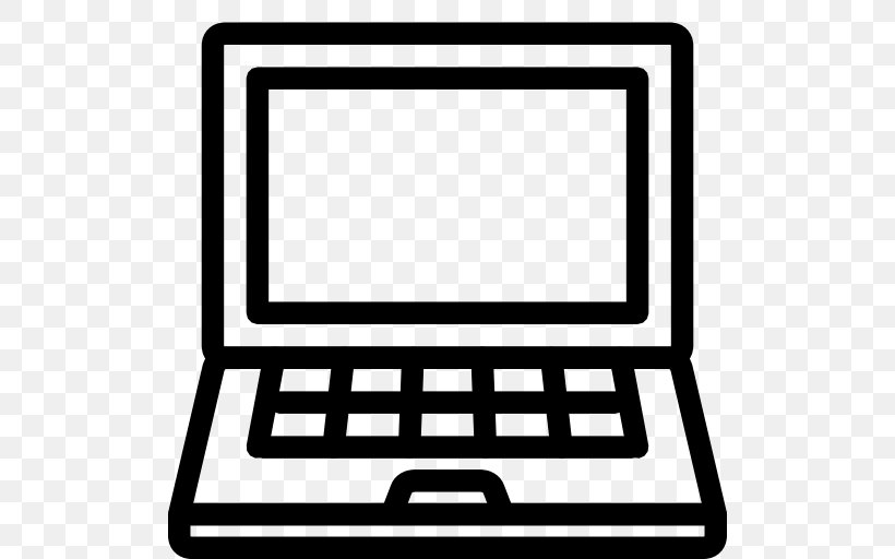Laptop Handheld Devices, PNG, 512x512px, Laptop, Area, Black And White, Brand, Computer Download Free