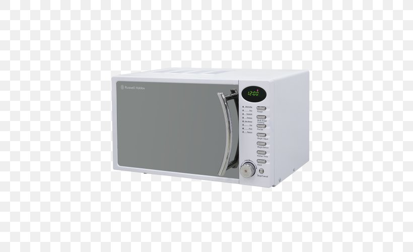 Microwave Ovens Home Appliance Russell Hobbs RHM1714WC Baked Potato, PNG, 500x500px, Microwave Ovens, Baked Potato, Baking, Door, Home Appliance Download Free