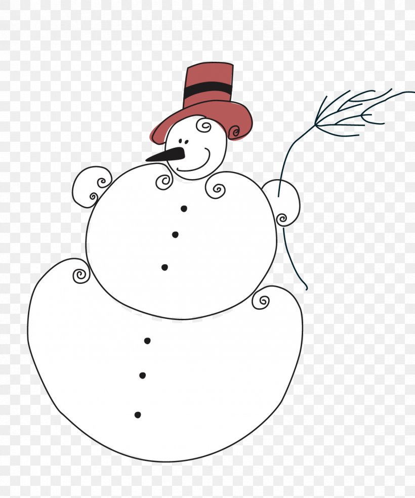 Snowman Vector Graphics Clip Art Illustration, PNG, 1176x1412px, Snowman, Area, Art, Artwork, Black And White Download Free