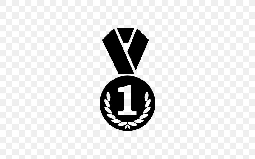 Medal Symbol, PNG, 512x512px, Medal, Area, Black And White, Brand, Logo Download Free