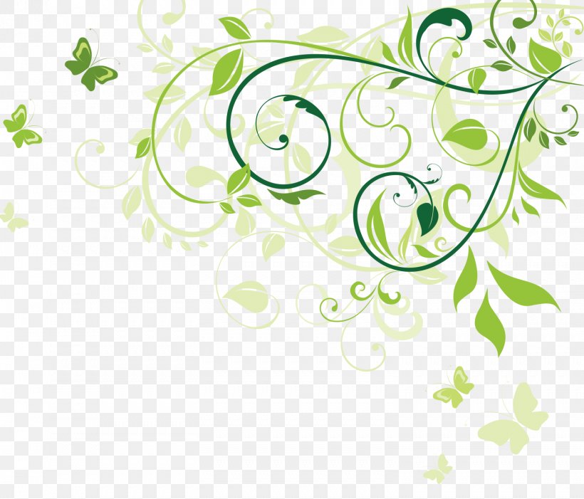 Green Euclidean Vector, PNG, 1517x1297px, Leaf, Arabesque, Area, Border, Branch Download Free
