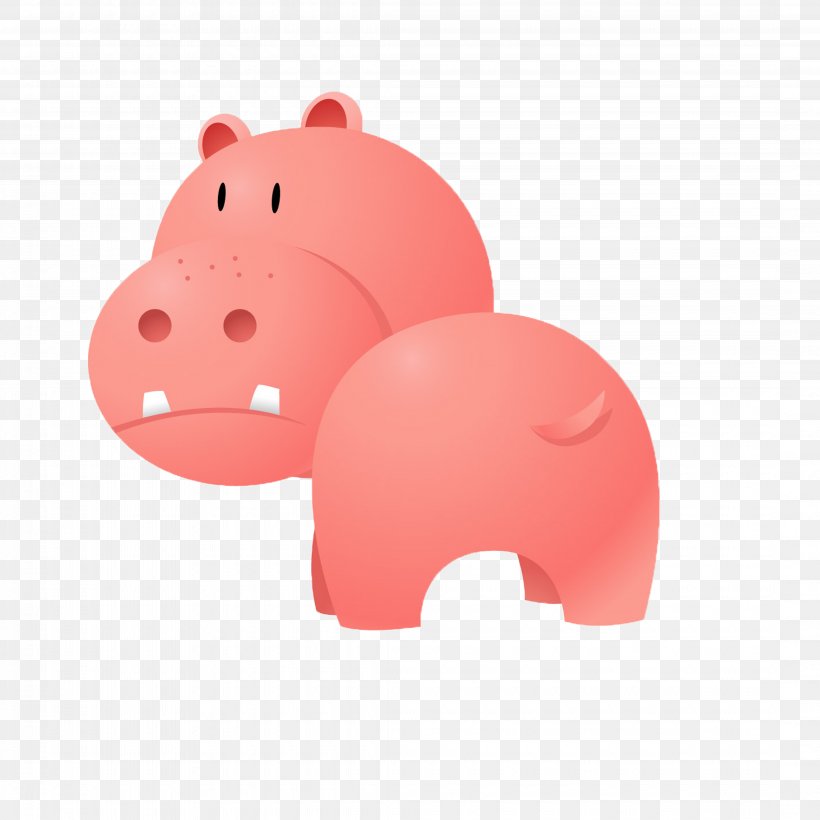 Hippopotamus Domestic Pig, PNG, 4320x4320px, Hippopotamus, Animal, Cartoon, Domestic Pig, Nose Download Free