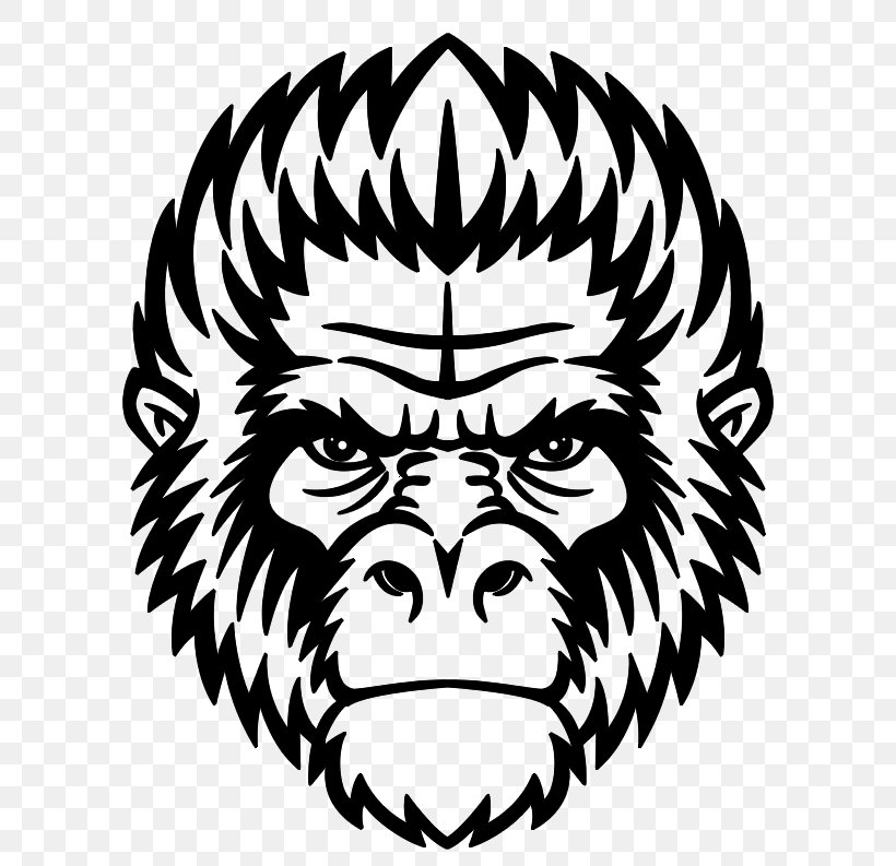 Ape Chimpanzee Gorilla Mandrill Monkey, PNG, 800x793px, Ape, Art, Black And White, Chimpanzee, Drawing Download Free