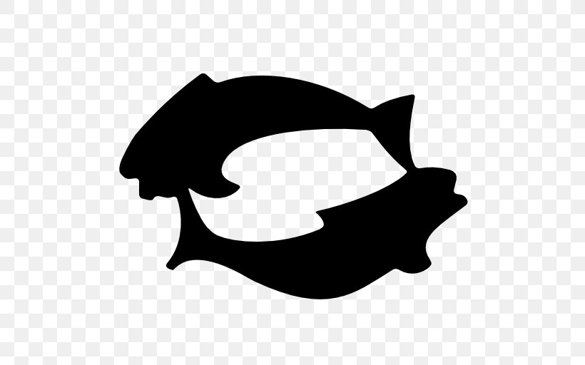 Black Silhouette White Fish Clip Art, PNG, 512x512px, Black, Black And White, Black M, Fish, Marine Mammal Download Free