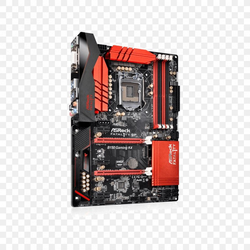 Intel Motherboard LGA 1151 ASRock Fatal1ty B150 Gaming K4 ATX, PNG, 1212x1212px, Intel, Asrock, Asrock Fatal1ty B150 Gaming K4, Atx, Computer Accessory Download Free