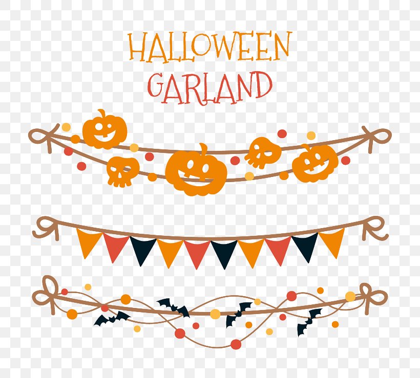 Halloween Garland Clip Art, PNG, 800x739px, Halloween, Area, Banner, Christmas, Clip Art Download Free