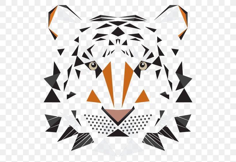Tiger Geometry Animal Geometric Shape, PNG, 564x564px, Tiger, Animal, Art, Creativity, Embroidery Download Free