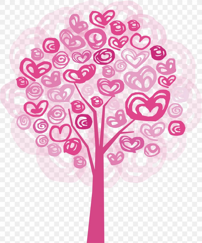 Tree Download, PNG, 1884x2269px, Watercolor, Cartoon, Flower, Frame, Heart Download Free