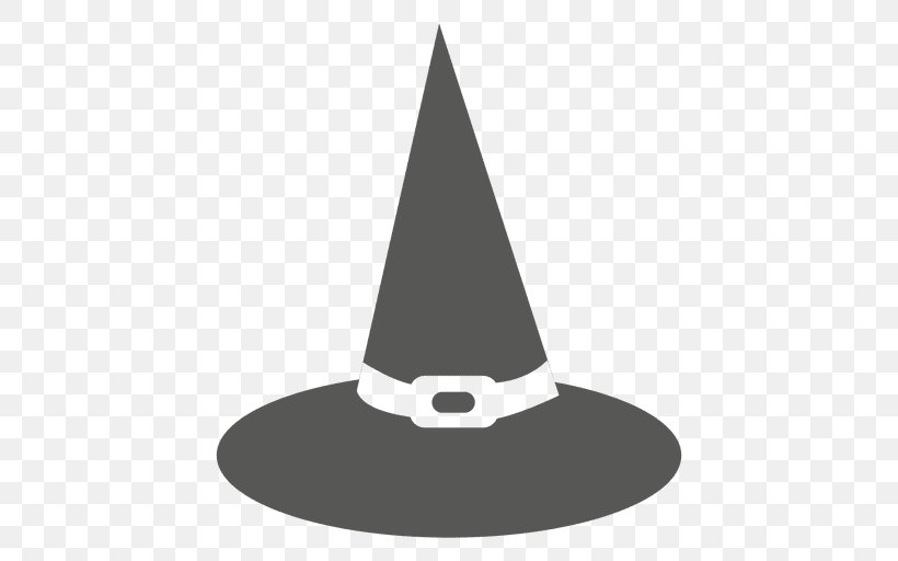 Witch Hat Halloween Witch Hat Bonnet, PNG, 512x512px, Hat, Black And White, Bonnet, Cone, Cricut Download Free