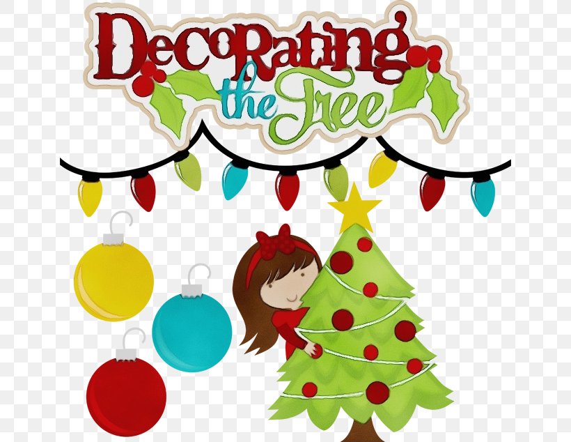 Christmas Tree, PNG, 648x634px, Watercolor, Christmas, Christmas Decoration, Christmas Eve, Christmas Tree Download Free