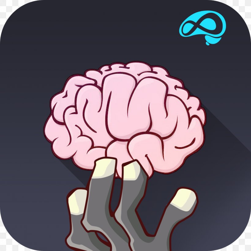 Human Brain Nervous System Cognitive Training, PNG, 1024x1024px, Watercolor, Cartoon, Flower, Frame, Heart Download Free