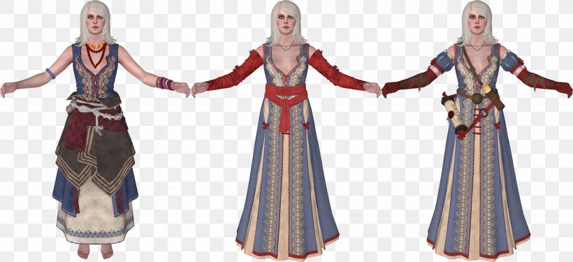 Robe Clothing Costume Cosplay The Witcher 3: Wild Hunt – Blood And Wine, PNG, 3537x1619px, Robe, Clothing, Cosplay, Costume, Costume Design Download Free
