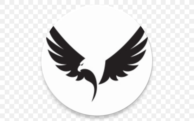 Bird Eagle Logo Clip Art, PNG, 512x512px, Bird, Beak, Bird Of Prey, Black And White, Eagle Download Free