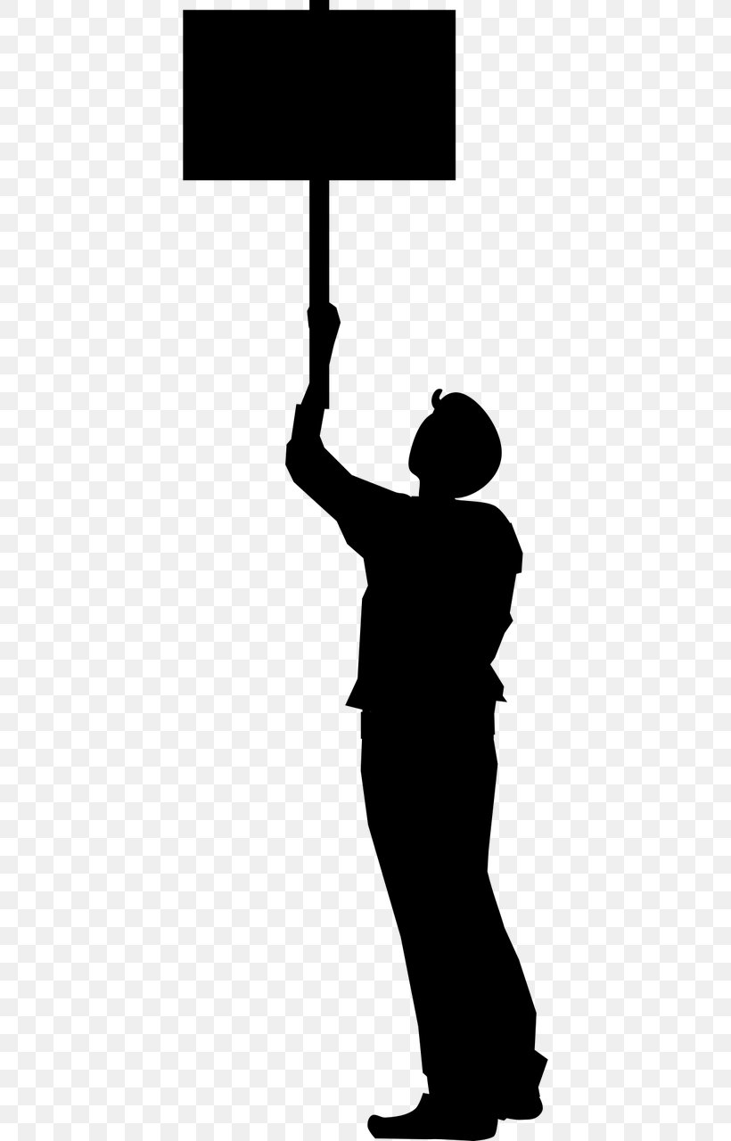 Picketing Clip Art, PNG, 640x1280px, Picketing, Black And White, Demonstration, Drawing, Hand Download Free