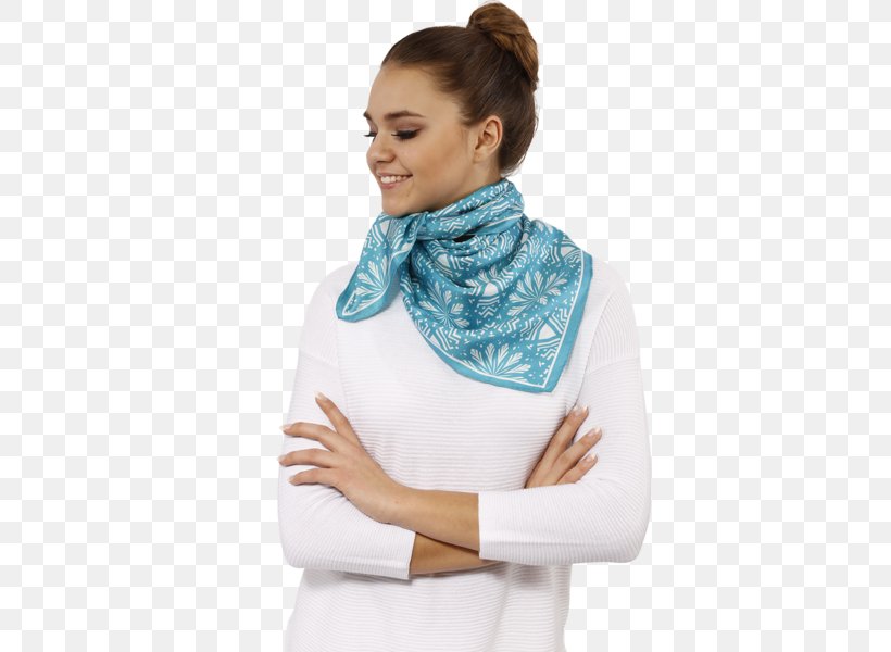 Scarf Georgette Silk Souvenir Sleeve, PNG, 450x600px, Scarf, Aqua, Blue, Chicago, Clothing Download Free