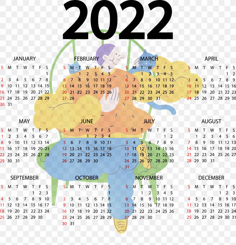 Calendar System 2022 Calendar Year Sunday Week, PNG, 2899x3000px, Watercolor, Annual Calendar, Calendar System, Calendar Year, Paint Download Free