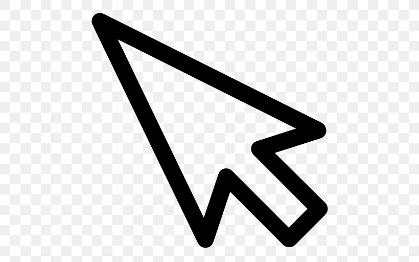 Computer Mouse Pointer Cursor Clip Art, PNG, 512x512px, Computer Mouse, Area, Black And White, Brand, Computer Download Free