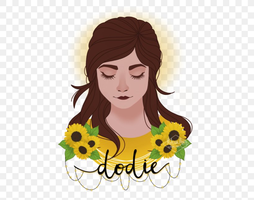Dodie Clark Dear Happy Drawing YouTuber, PNG, 500x647px, Watercolor, Cartoon, Flower, Frame, Heart Download Free