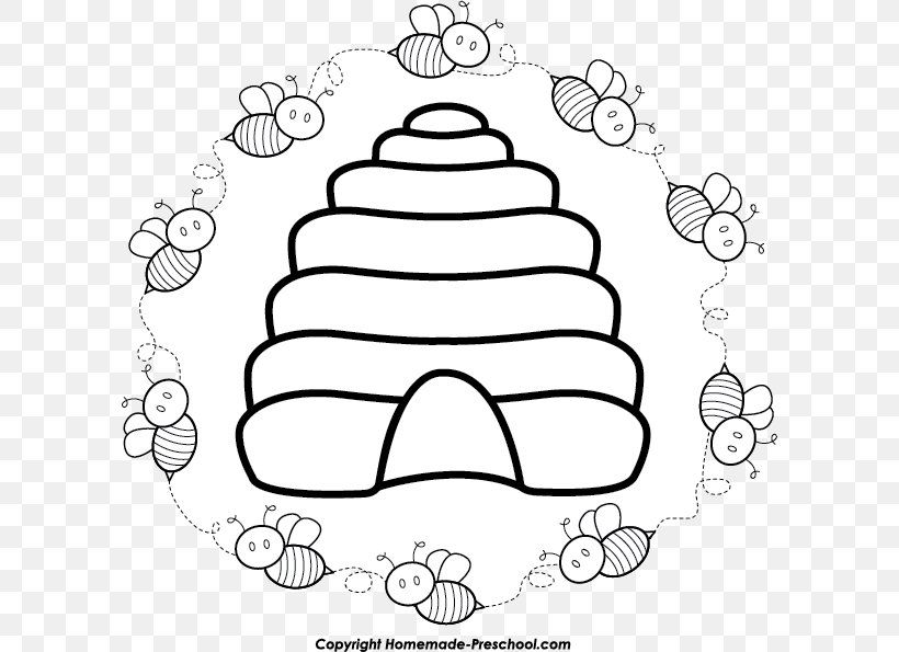 Bee Drawing Coloring Book Line Art Clip Art, PNG, 600x595px, Bee, Animal, Area, Black, Black And White Download Free