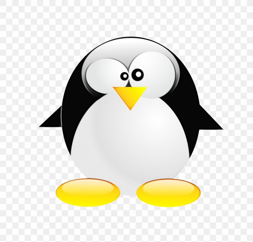Penguin, PNG, 904x864px, Watercolor, Beak, Bird, Cartoon, Flightless Bird Download Free